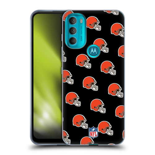 NFL Cleveland Browns Artwork Patterns Soft Gel Case for Motorola Moto G71 5G