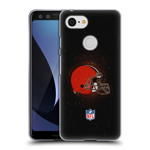 NFL Cleveland Browns Artwork LED Soft Gel Case for Google Pixel 3