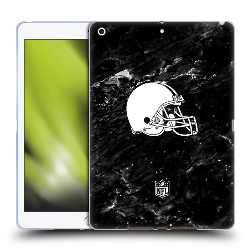 NFL Cleveland Browns Artwork Marble Soft Gel Case for Apple iPad 10.2 2019/2020/2021