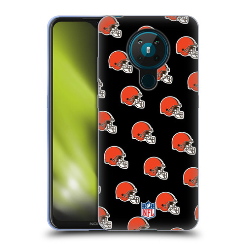 NFL Cleveland Browns Artwork Patterns Soft Gel Case for Nokia 5.3