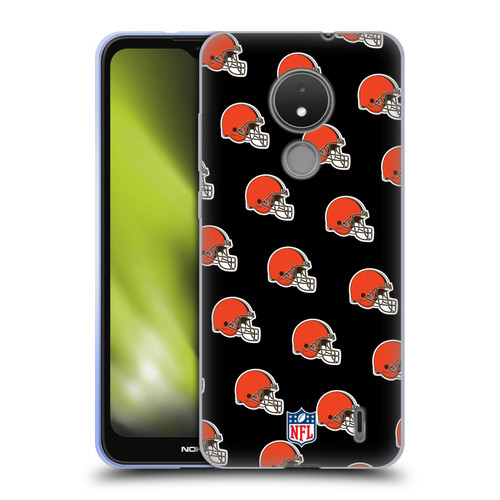 NFL Cleveland Browns Artwork Patterns Soft Gel Case for Nokia C21