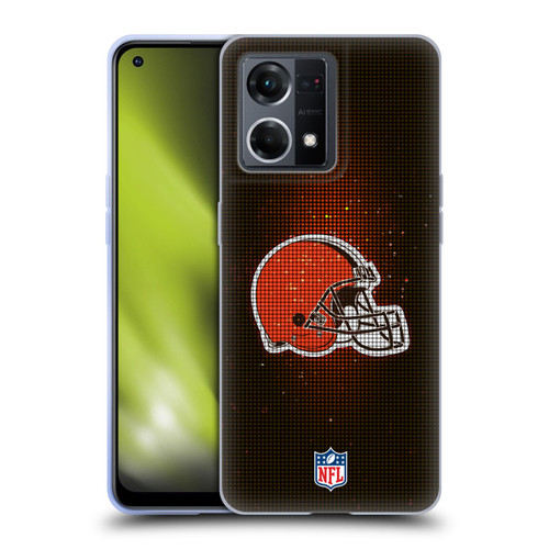 NFL Cleveland Browns Artwork LED Soft Gel Case for OPPO Reno8 4G