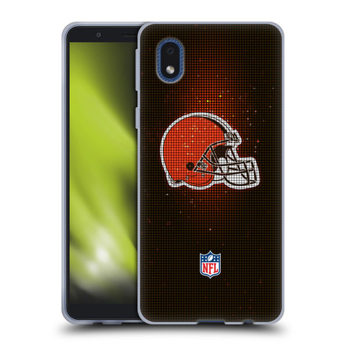 NFL Cleveland Browns Artwork LED Soft Gel Case for Samsung Galaxy A01 Core (2020)