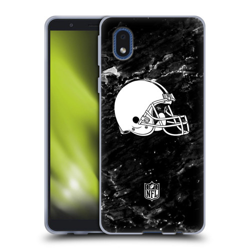 NFL Cleveland Browns Artwork Marble Soft Gel Case for Samsung Galaxy A01 Core (2020)