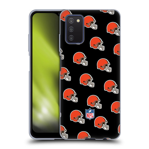 NFL Cleveland Browns Artwork Patterns Soft Gel Case for Samsung Galaxy A03s (2021)