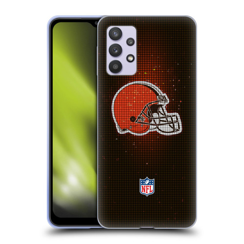 NFL Cleveland Browns Artwork LED Soft Gel Case for Samsung Galaxy A32 5G / M32 5G (2021)