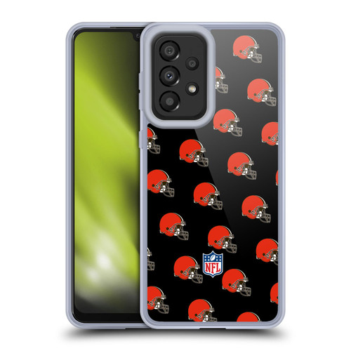 NFL Cleveland Browns Artwork Patterns Soft Gel Case for Samsung Galaxy A33 5G (2022)