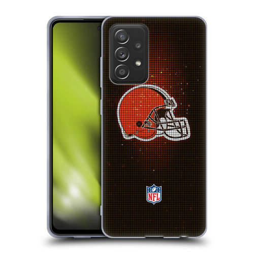 NFL Cleveland Browns Artwork LED Soft Gel Case for Samsung Galaxy A52 / A52s / 5G (2021)