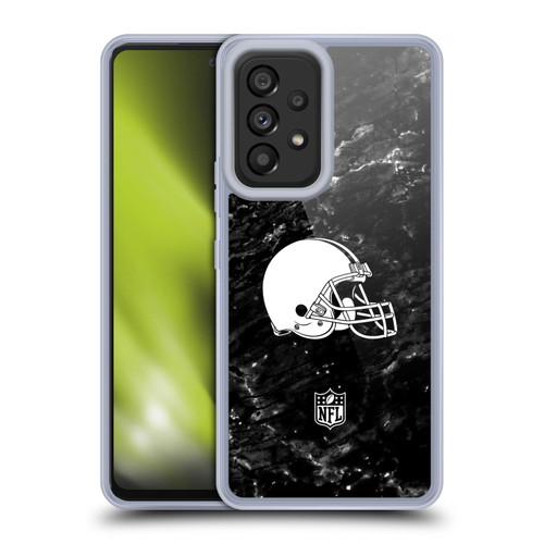 NFL Cleveland Browns Artwork Marble Soft Gel Case for Samsung Galaxy A53 5G (2022)