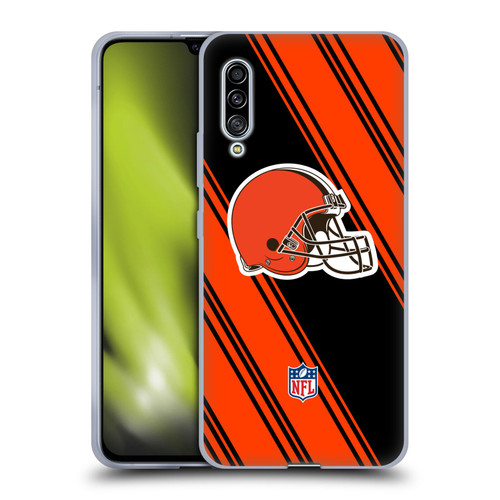 NFL Cleveland Browns Artwork Stripes Soft Gel Case for Samsung Galaxy A90 5G (2019)
