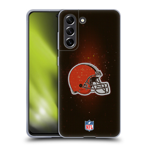 NFL Cleveland Browns Artwork LED Soft Gel Case for Samsung Galaxy S21 FE 5G