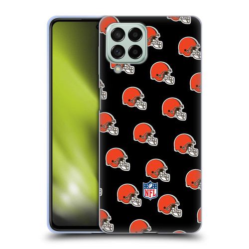 NFL Cleveland Browns Artwork Patterns Soft Gel Case for Samsung Galaxy M53 (2022)