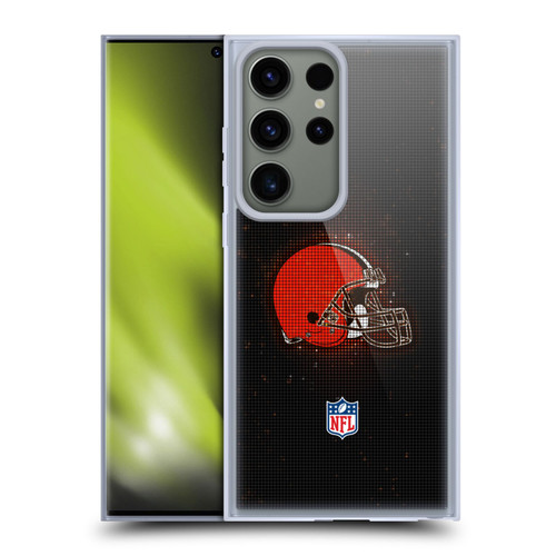 NFL Cleveland Browns Artwork LED Soft Gel Case for Samsung Galaxy S23 Ultra 5G