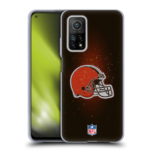 NFL Cleveland Browns Artwork LED Soft Gel Case for Xiaomi Mi 10T 5G