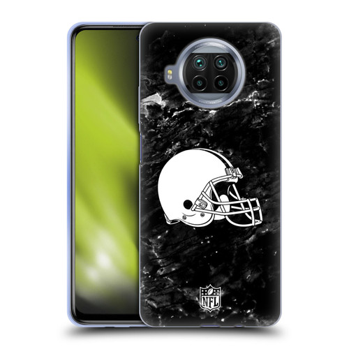 NFL Cleveland Browns Artwork Marble Soft Gel Case for Xiaomi Mi 10T Lite 5G