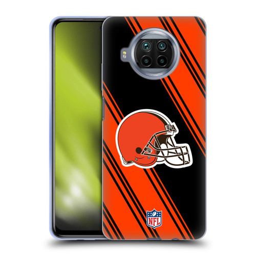 NFL Cleveland Browns Artwork Stripes Soft Gel Case for Xiaomi Mi 10T Lite 5G