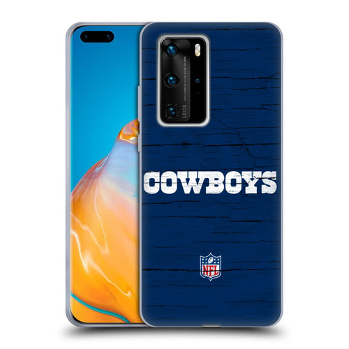 NFL Dallas Cowboys Logo Distressed Look Soft Gel Case for Huawei P40 Pro / P40 Pro Plus 5G