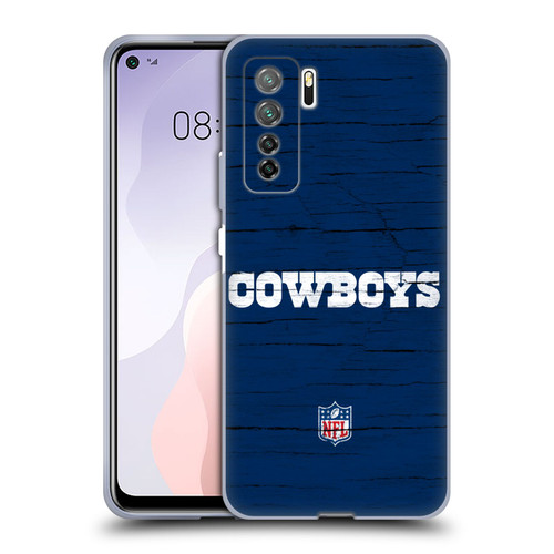 NFL Dallas Cowboys Logo Distressed Look Soft Gel Case for Huawei Nova 7 SE/P40 Lite 5G
