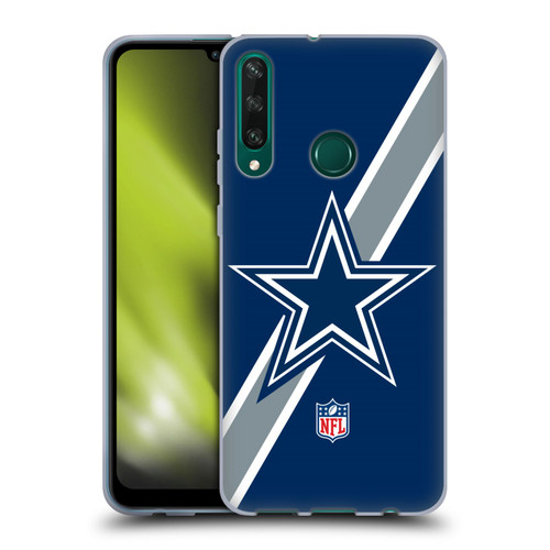 NFL Dallas Cowboys Logo Stripes Soft Gel Case for Huawei Y6p