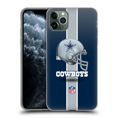 NFL Dallas Cowboys Logo Helmet Soft Gel Case for Apple iPhone 11 Pro Max