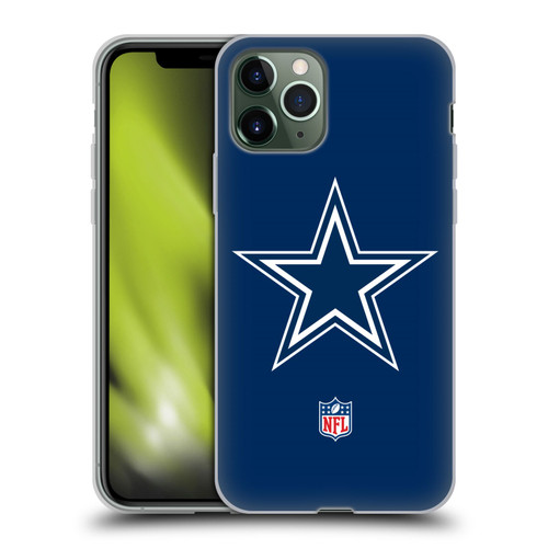 NFL Dallas Cowboys Logo Plain Soft Gel Case for Apple iPhone 11 Pro