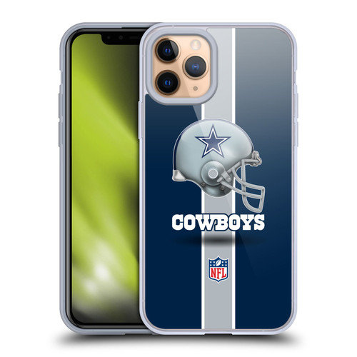 NFL Dallas Cowboys Logo Helmet Soft Gel Case for Apple iPhone 11 Pro