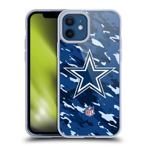 NFL Dallas Cowboys Logo Camou Soft Gel Case for Apple iPhone 12 / iPhone 12 Pro