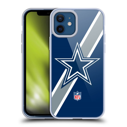 NFL Dallas Cowboys Logo Stripes Soft Gel Case for Apple iPhone 12 / iPhone 12 Pro
