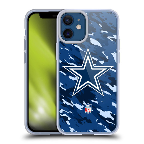 NFL Dallas Cowboys Logo Camou Soft Gel Case for Apple iPhone 12 Mini