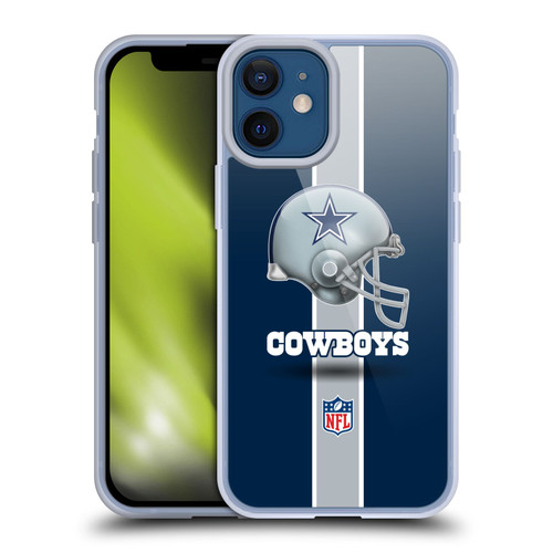 NFL Dallas Cowboys Logo Helmet Soft Gel Case for Apple iPhone 12 Mini