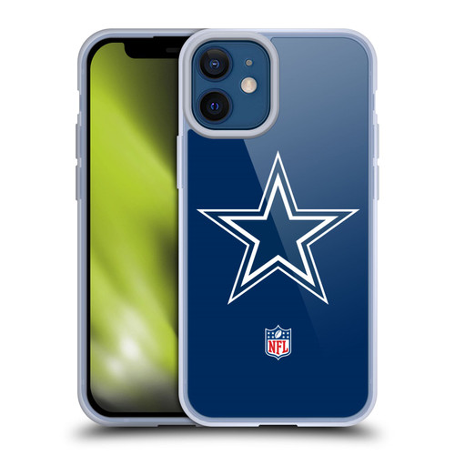 NFL Dallas Cowboys Logo Plain Soft Gel Case for Apple iPhone 12 Mini