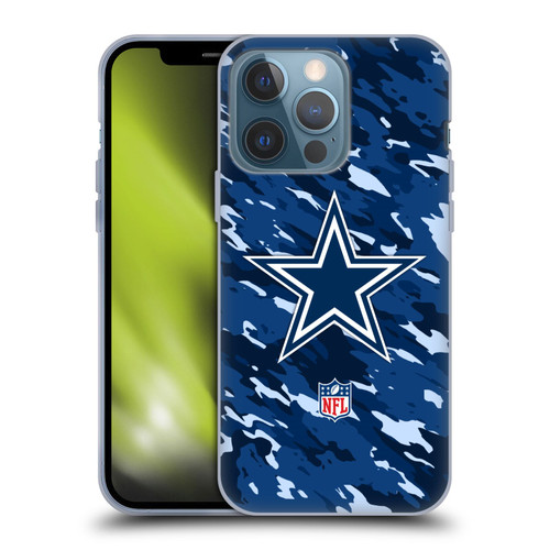 NFL Dallas Cowboys Logo Camou Soft Gel Case for Apple iPhone 13 Pro