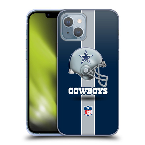 NFL Dallas Cowboys Logo Helmet Soft Gel Case for Apple iPhone 14