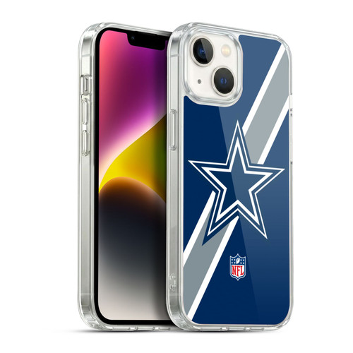 NFL Dallas Cowboys Logo Stripes Soft Gel Case for Apple iPhone 14