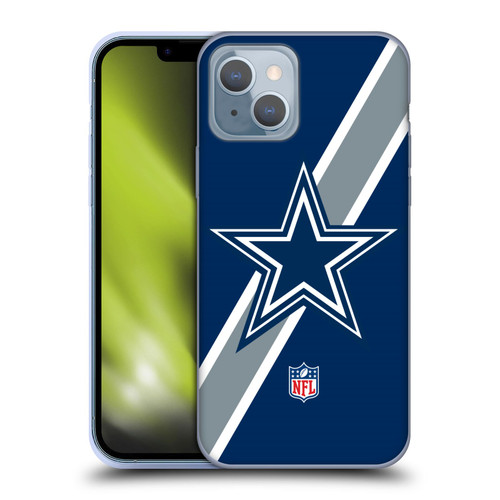 NFL Dallas Cowboys Logo Stripes Soft Gel Case for Apple iPhone 14