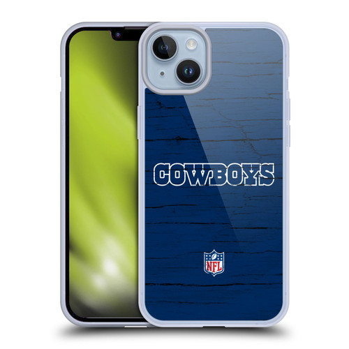 NFL Dallas Cowboys Logo Distressed Look Soft Gel Case for Apple iPhone 14 Plus