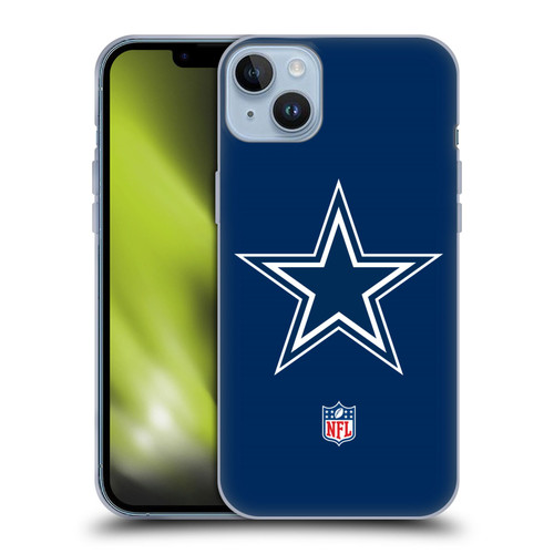 NFL Dallas Cowboys Logo Plain Soft Gel Case for Apple iPhone 14 Plus