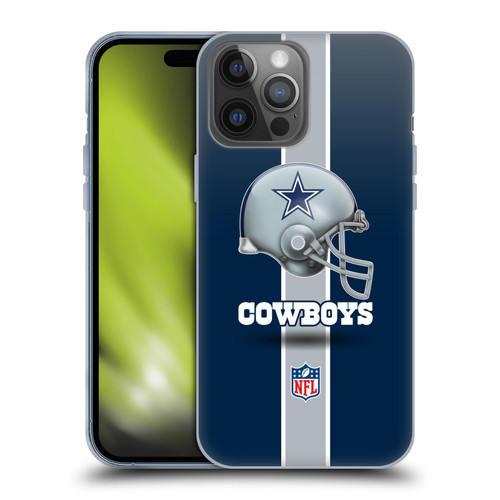 NFL Dallas Cowboys Logo Helmet Soft Gel Case for Apple iPhone 14 Pro Max