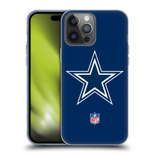 NFL Dallas Cowboys Logo Plain Soft Gel Case for Apple iPhone 14 Pro Max