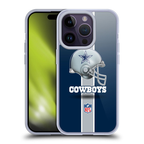 NFL Dallas Cowboys Logo Helmet Soft Gel Case for Apple iPhone 14 Pro