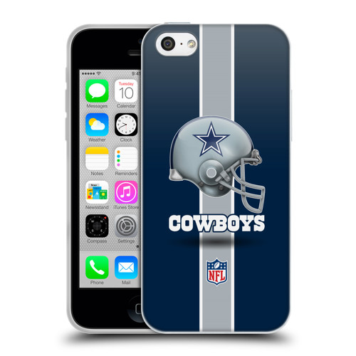 NFL Dallas Cowboys Logo Helmet Soft Gel Case for Apple iPhone 5c