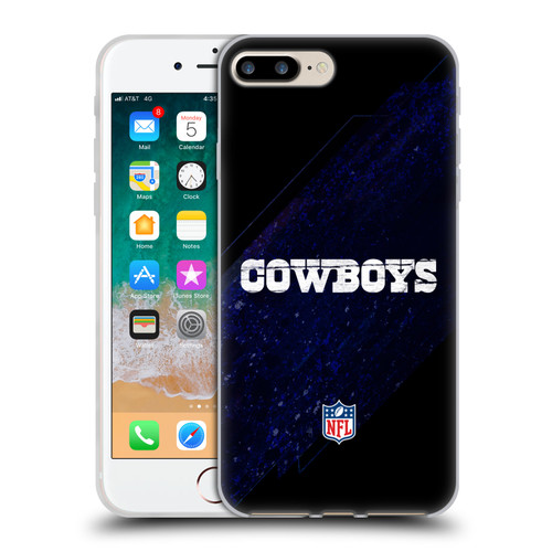 NFL Dallas Cowboys Logo Blur Soft Gel Case for Apple iPhone 7 Plus / iPhone 8 Plus