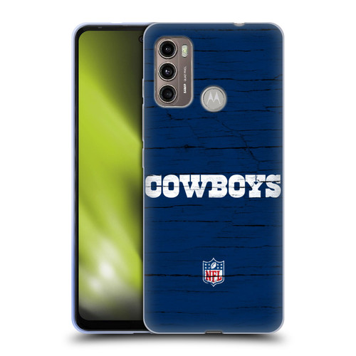 NFL Dallas Cowboys Logo Distressed Look Soft Gel Case for Motorola Moto G60 / Moto G40 Fusion