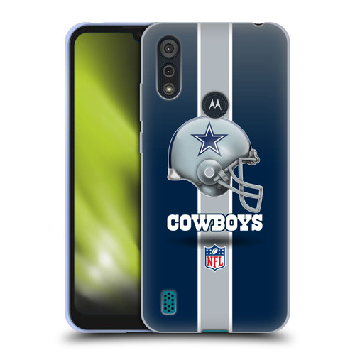 NFL Dallas Cowboys Logo Helmet Soft Gel Case for Motorola Moto E6s (2020)