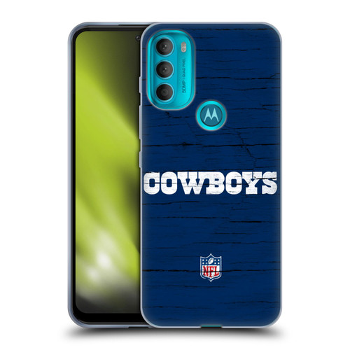 NFL Dallas Cowboys Logo Distressed Look Soft Gel Case for Motorola Moto G71 5G