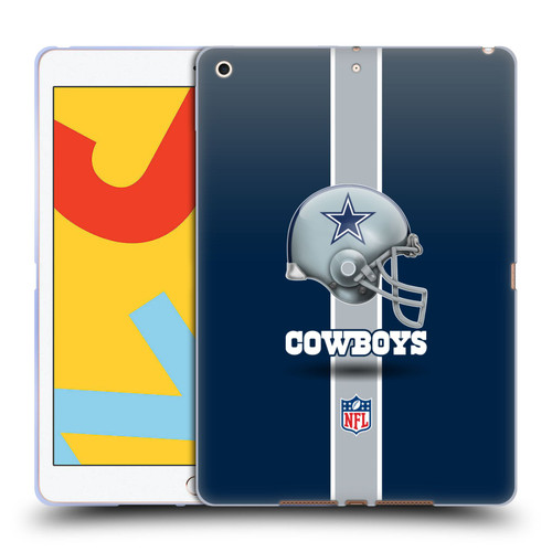 NFL Dallas Cowboys Logo Helmet Soft Gel Case for Apple iPad 10.2 2019/2020/2021