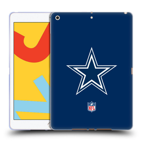 NFL Dallas Cowboys Logo Plain Soft Gel Case for Apple iPad 10.2 2019/2020/2021
