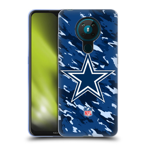 NFL Dallas Cowboys Logo Camou Soft Gel Case for Nokia 5.3
