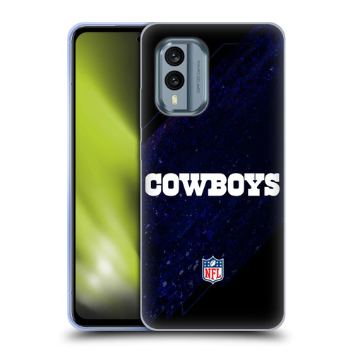 NFL Dallas Cowboys Logo Blur Soft Gel Case for Nokia X30