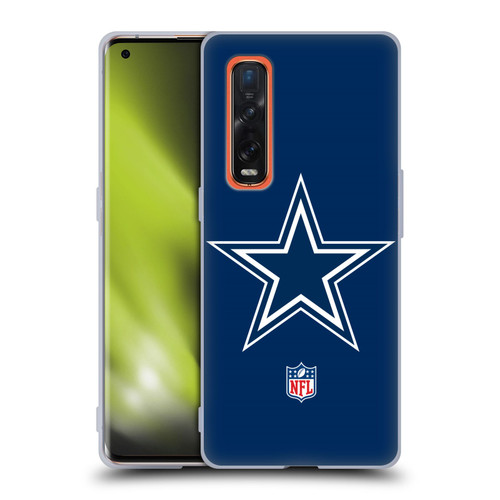NFL Dallas Cowboys Logo Plain Soft Gel Case for OPPO Find X2 Pro 5G